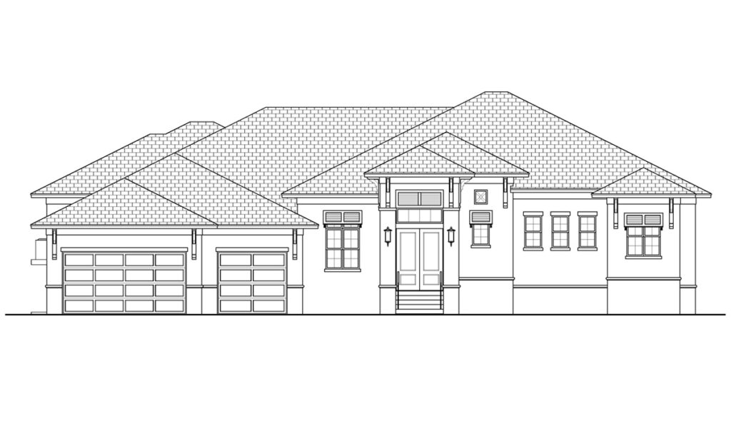 Coastal and Contemporary Style House Plan - 4 Beds, 3 Baths, 2,994 Sq ...