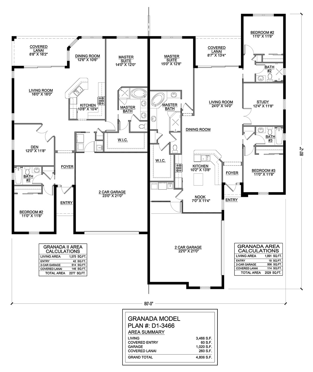 D1-3466 Floor Plan